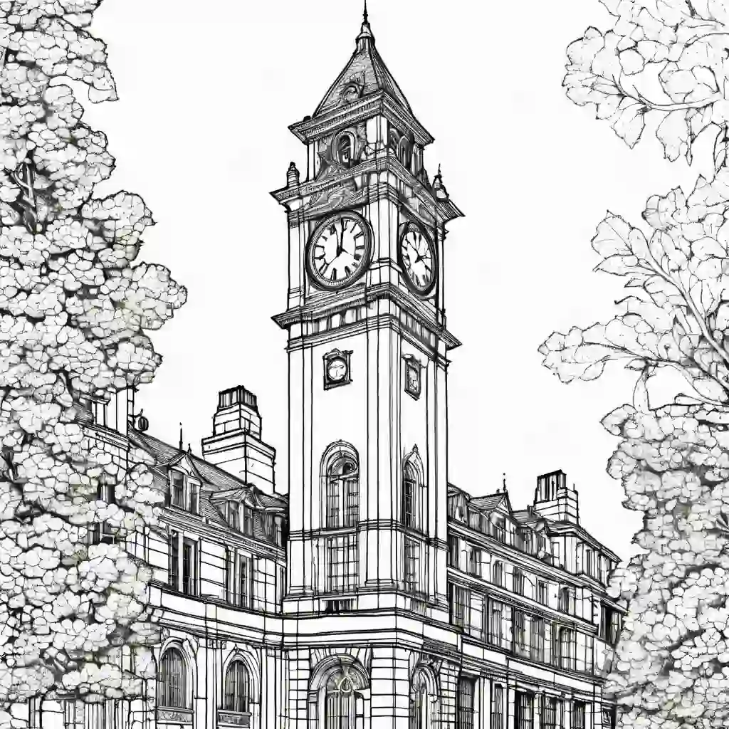 Clock Tower coloring pages